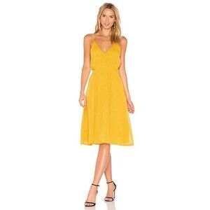 House of Harlow 1960 x Revolve Ines Dress Size XS Butter Yellow Spaghetti Strap